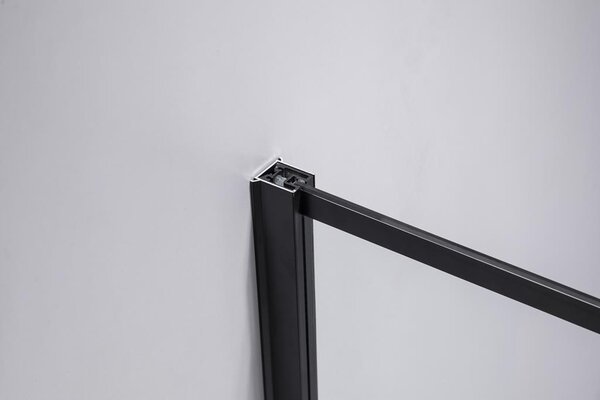BPS-koupelny Štvorcový sprchový kút BS13B 90x90 čierna/transparent - bez vaničky