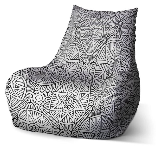 Sablio Sedací vak Bean Hviezdy mehendi - 60 x 70 x 70 cm