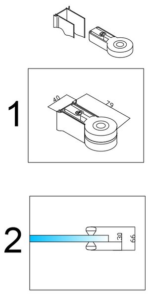 BPS-koupelny Štvorcový sprchový kút BS08A-M 80x80 čierna/transparent - bez vaničky