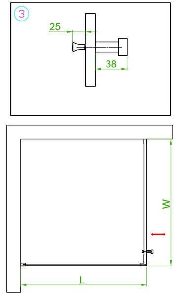 BPS-koupelny Štvorcový sprchový kút BS10A 80x80 čierna/transparent - bez vaničky