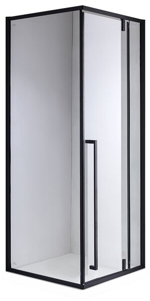 BPS-koupelny Štvorcový sprchový kút BS11A 80x80 čierna/transparent - bez vaničky