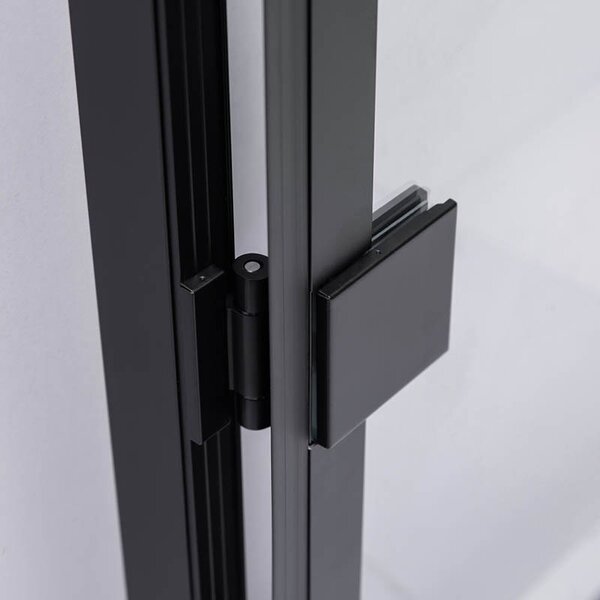 BPS-koupelny Štvorcový sprchový kút BS10A 80x80 čierna/transparent - bez vaničky