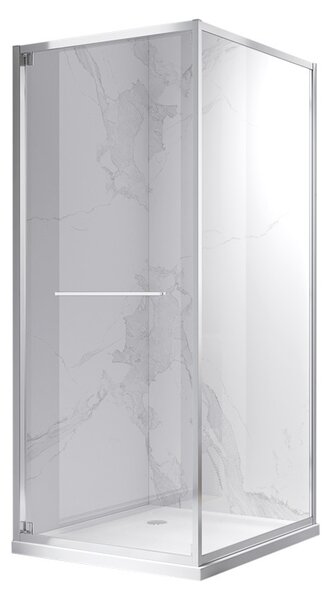 BPS-koupelny Štvorcový sprchový kút KZ16A 80x80 chróm/transparent - bez vaničky