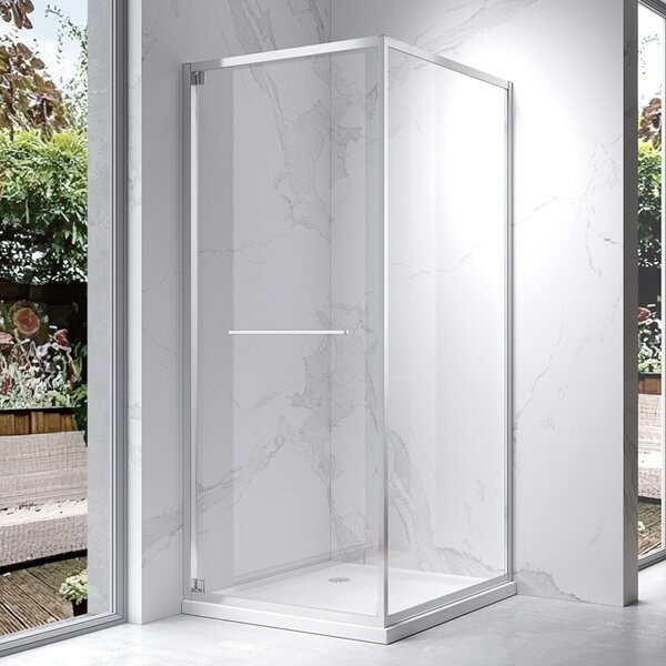 BPS-koupelny Štvorcový sprchový kút KZ16A 80x80 chróm/transparent - bez vaničky