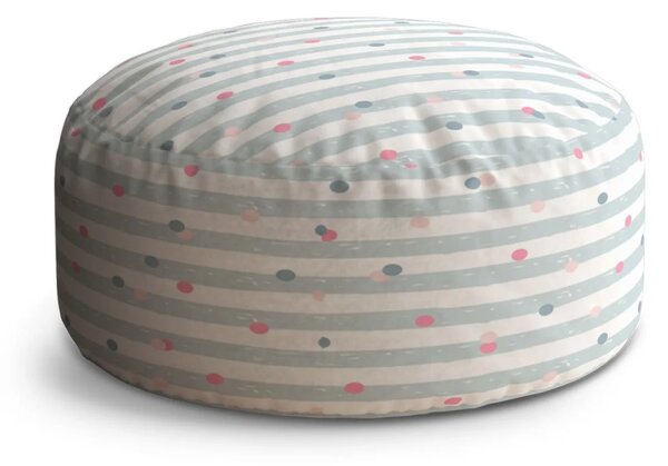Sablio Taburet Bodky a pruhy: 38x48 cm