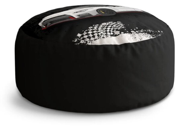 Sablio Taburet Circle Nissan GTR 35 Čierny: 38x48 cm