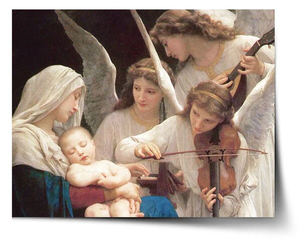Sablio Plagát Panna s anjelmi - William-Adolphe Bouguereau - 60x40 cm