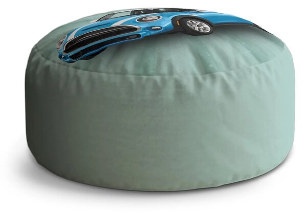 Sablio Taburet Circle Mini sedan Zelené pozadie: 38x48 cm