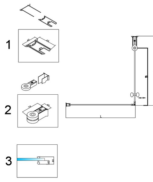 BPS-koupelny Štvorcový sprchový kút ZES KZ1190A 80x80 chróm/transparent - bez vaničky