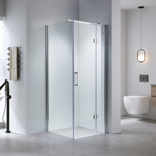 BPS-koupelny Štvorcový sprchovací kút ZES KZ1390A 80x80 chróm/transparent - bez vaničky