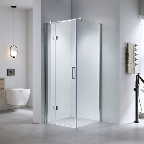 BPS-koupelny Štvorcový sprchovací kút ZES KZ1390A 80x80 chróm/transparent - bez vaničky