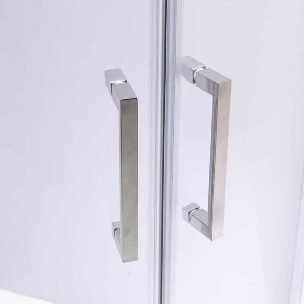 BPS-koupelny Štvrťkruhový sprchový kút KZ101B 90x90 cm chróm/transparent + vanička ST01B WH biela
