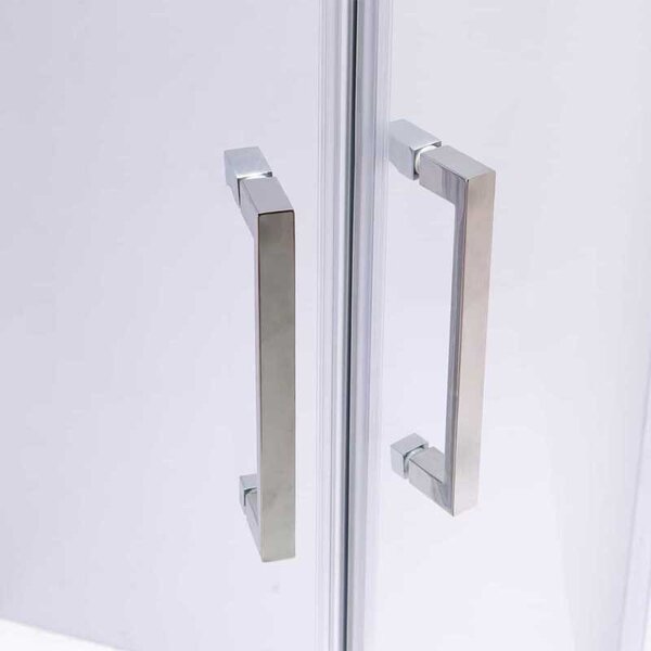 BPS-koupelny Štvrťkruhový sprchový kút KZ101B 90x90 cm chróm/transparent + vanička SXL01B BL čierna