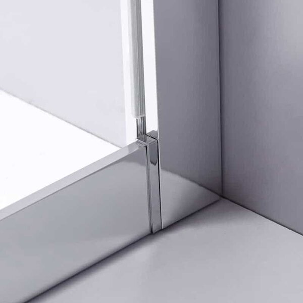 BPS-koupelny Štvrťkruhový sprchový kút KZ101A 80x80 cm chróm/transparent + vanička SXL01A BL čierna