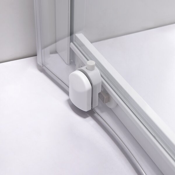 BPS-koupelny Štvrťkruhový sprchový kút KZ94B 90x90 biela/transparent - bez vaničky