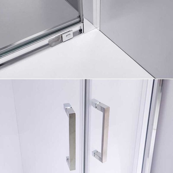 BPS-koupelny Štvrťkruhový sprchový kút KZ101A 80x80 chróm/transparent - bez vaničky