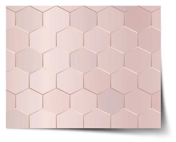 Sablio Plagát Rose gold - 60x40 cm