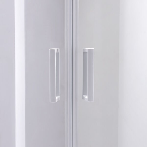 BPS-koupelny Štvrťkruhový sprchový kút KZ94B 90x90 cm biela/transparent + vanička SXL01B biela