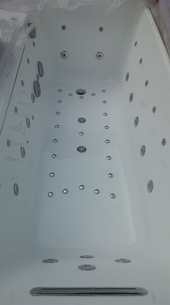BPS-koupelny Hydromasážna vírivá vaňa Niagara 180x100 s ohrevom vody