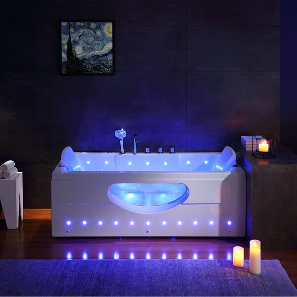 BPS-koupelny Hydromasážna vírivá vaňa Iris 933B 160x84 s ohrevom vody, biela