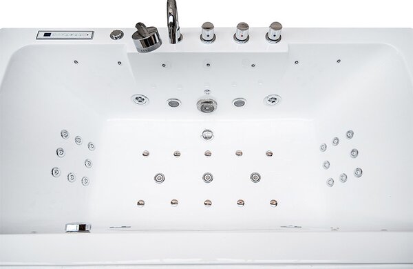 BPS-koupelny Hydromasážna vírivá vaňa IRIS 933A 150x84 Biela s ohrevom vody