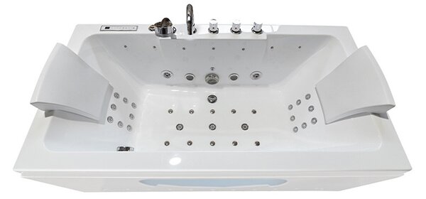 BPS-koupelny Hydromasážna vírivá vaňa IRIS 933A 150x84 Biela s ohrevom vody