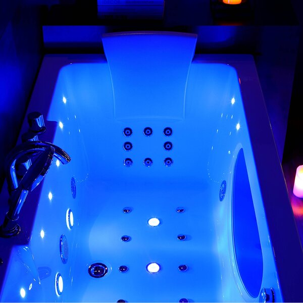 BPS-koupelny Hydromasážna vírivá vaňa Iris 933B 160x84 s ohrevom vody, biela