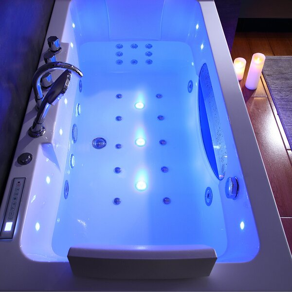 BPS-koupelny Hydromasážna vírivá vaňa Iris 933B 160x84 s ohrevom vody, biela