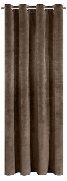 ZATEMŇOVACÍ ZÁVES NA KRÚŽKOCH RIA 140X250 CM HNEDÁ