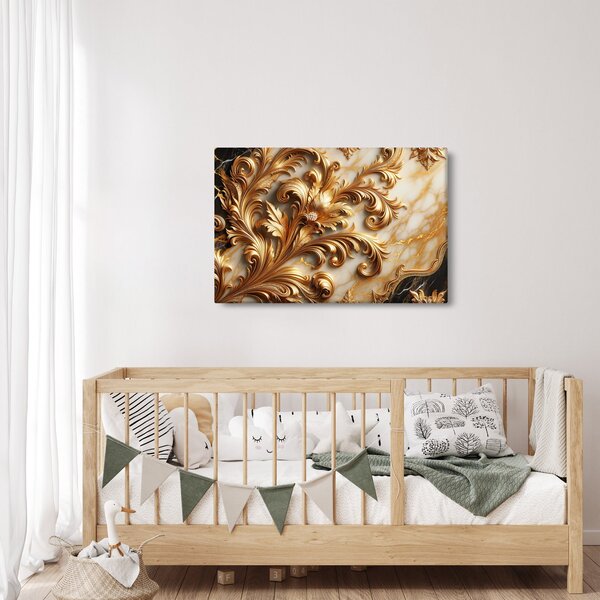 Obraz - Mramor so zlatom (90x60 cm)