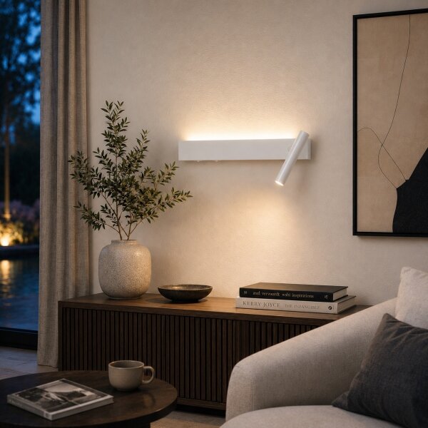 Brilagi - LED nástenné bodové svietidlo ARLIX LED/3W/230V + LED/7W biela CRI 90