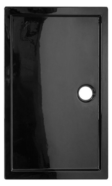 BPS-koupelny Obdĺžnikový sprchový kút KZ103B 110x80 chróm/transparent + vanička ST03A BL čierna