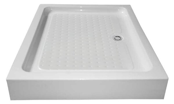 BPS-koupelny Obdĺžnikový sprchovací kút KZ12A BL 90x80 čierna/transparent + vanička SXL03B WH biela