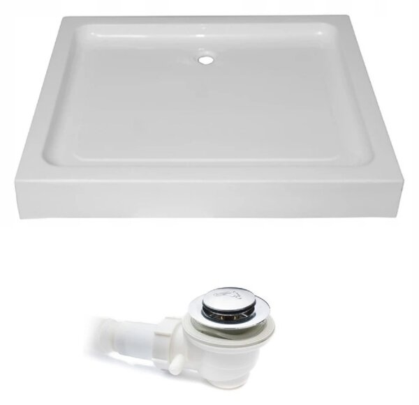 BPS-koupelny Obdĺžnikový sprchový kút KZ203C 120x80 chróm/transparent + vanička SXL03E biela