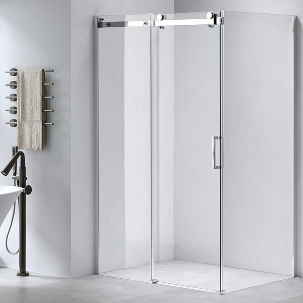 BPS-koupelny Obdĺžnikový sprchový kút KZ202C 120x90 chróm/transparent + vanička ST04C BL čierna