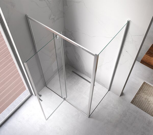 BPS-koupelny Obdĺžnikový sprchový kút ZES KZ06D 120x80 chróm/transparent - bez vaničky