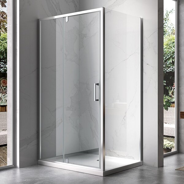 BPS-koupelny Obdĺžnikový sprchový kút ZES KZ06D 120x80 chróm/transparent - bez vaničky