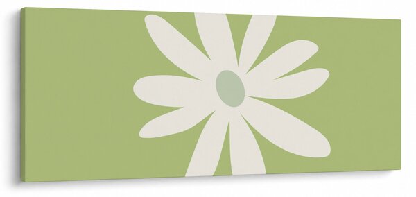 Obraz - Hippies, zelené kvety N⁰2 (120x50 cm)