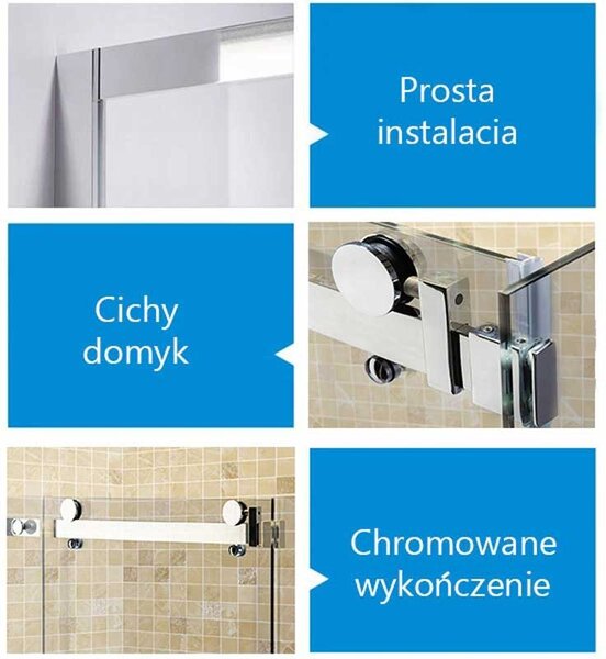 BPS-koupelny Obdĺžnikový sprchový kút ZES KZ203B 110x80 chróm/transparent - bez vaničky