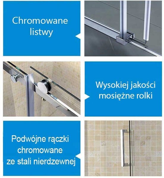 BPS-koupelny Obdĺžnikový sprchový kút ZES KZ203B 110x80 chróm/transparent - bez vaničky
