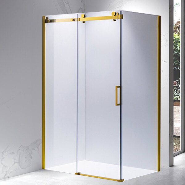 BPS-koupelny Obdĺžnikový sprchovací kút KZ202C GL 120x90 zlatý/transparent - bez vaničky