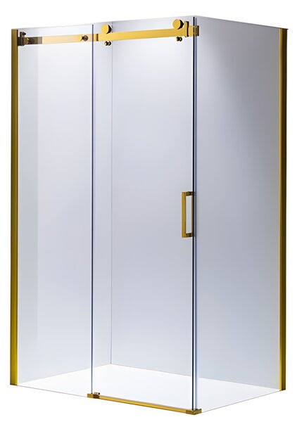 BPS-koupelny Obdĺžnikový sprchovací kút KZ202C GL 120x90 zlatý/transparent - bez vaničky