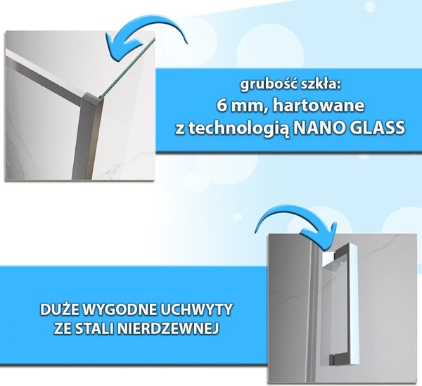 BPS-koupelny Obdĺžnikový sprchovací kút KZ06C BL 110x80 čierna/transparent - bez vaničky