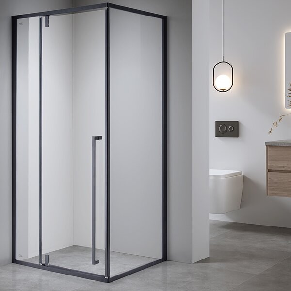 BPS-koupelny Obdĺžnikový sprchový kút BS12A 100x80 čierna/transparent - bez vaničky