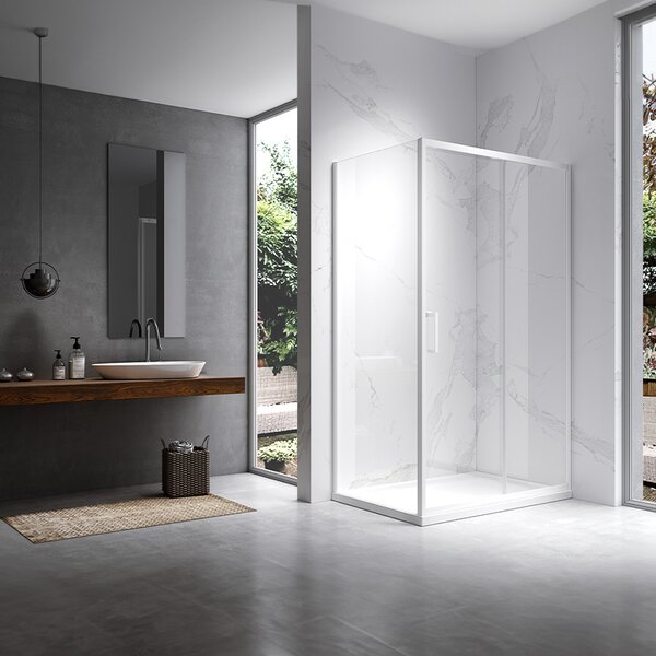 BPS-koupelny Obdĺžnikový sprchový kút KZ103C 120x80 chróm/transparent + vanička SXL03E biela