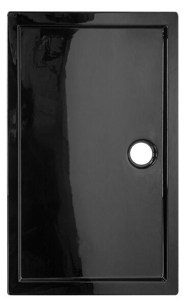 BPS-koupelny Obdĺžnikový sprchový kút KZ202C 120x90 chróm/transparent + vanička ST04C BL čierna