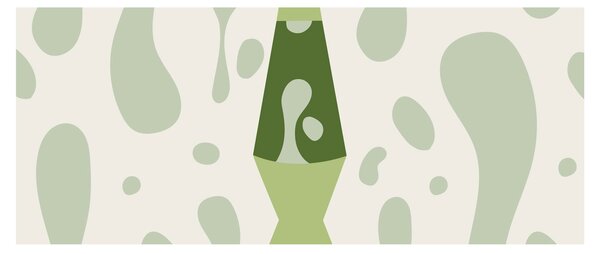 Obraz - Hippies, lávová lampa (120x50 cm)