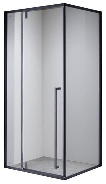 BPS-koupelny Obdĺžnikový sprchový kút BS12B 110x80 čierna/transparent - bez vaničky