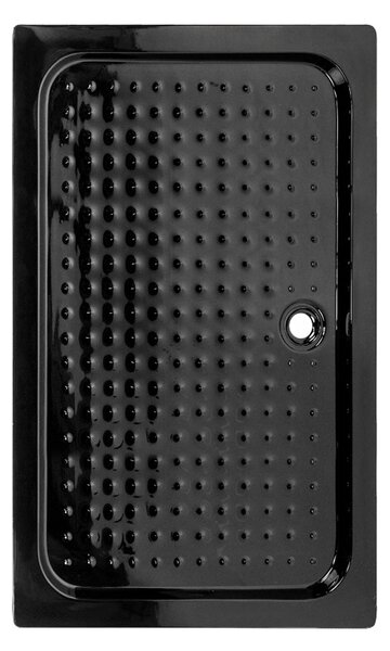 BPS-koupelny Obdĺžnikový sprchový kút KZ202C 120x90 chróm/transparent + vanička SXL04C BL čierna
