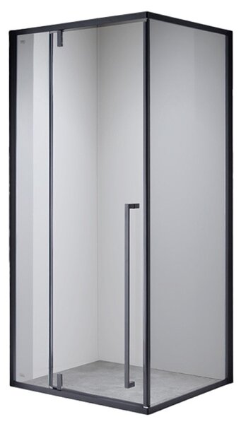 BPS-koupelny Obdĺžnikový sprchový kút BS12A 100x80 čierna/transparent - bez vaničky